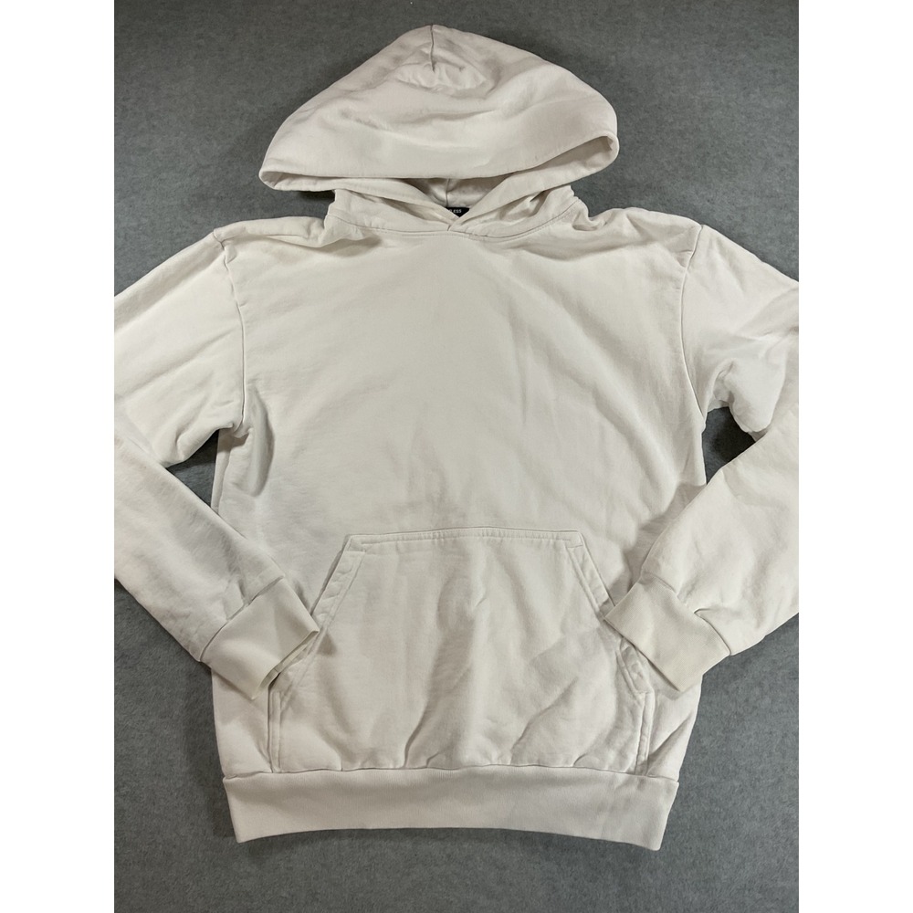 Talentless Mens Premium Cotton Hoodie Bone White Small Streetwear 1976